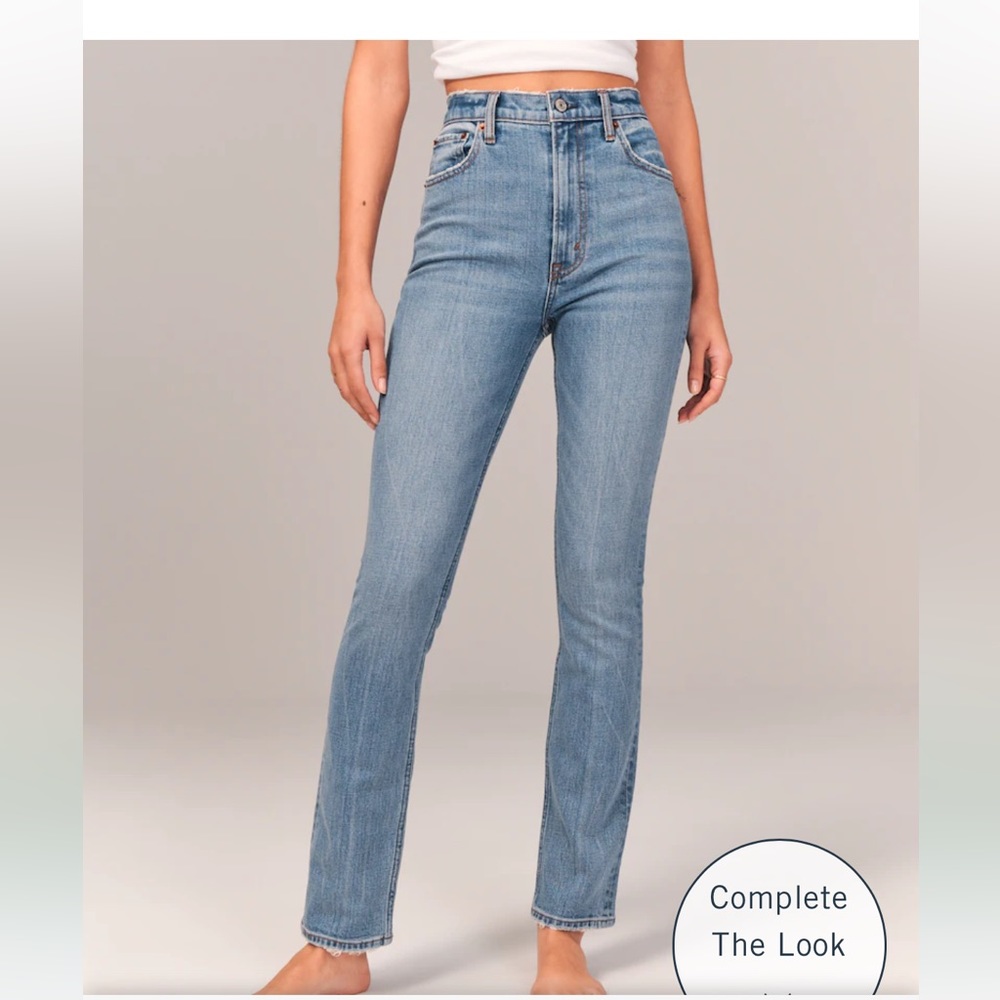 Ultra High Rise Slim Straight Jeans size 25 Long